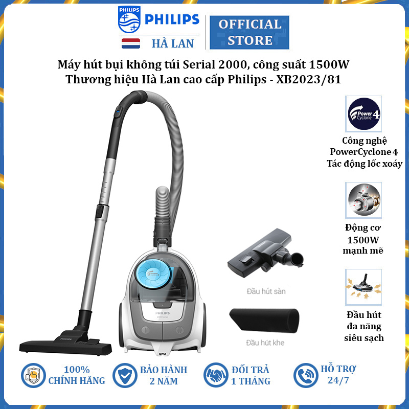 Philips xb2023/81 serial 2000 dry vacuum cleaner 1500W (2 years warranty)