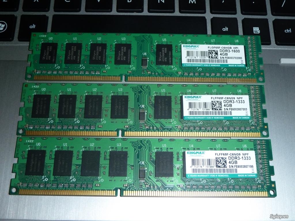 RAM 4GB DDR3 Kingmax Buss 1333 - 1600Mhz