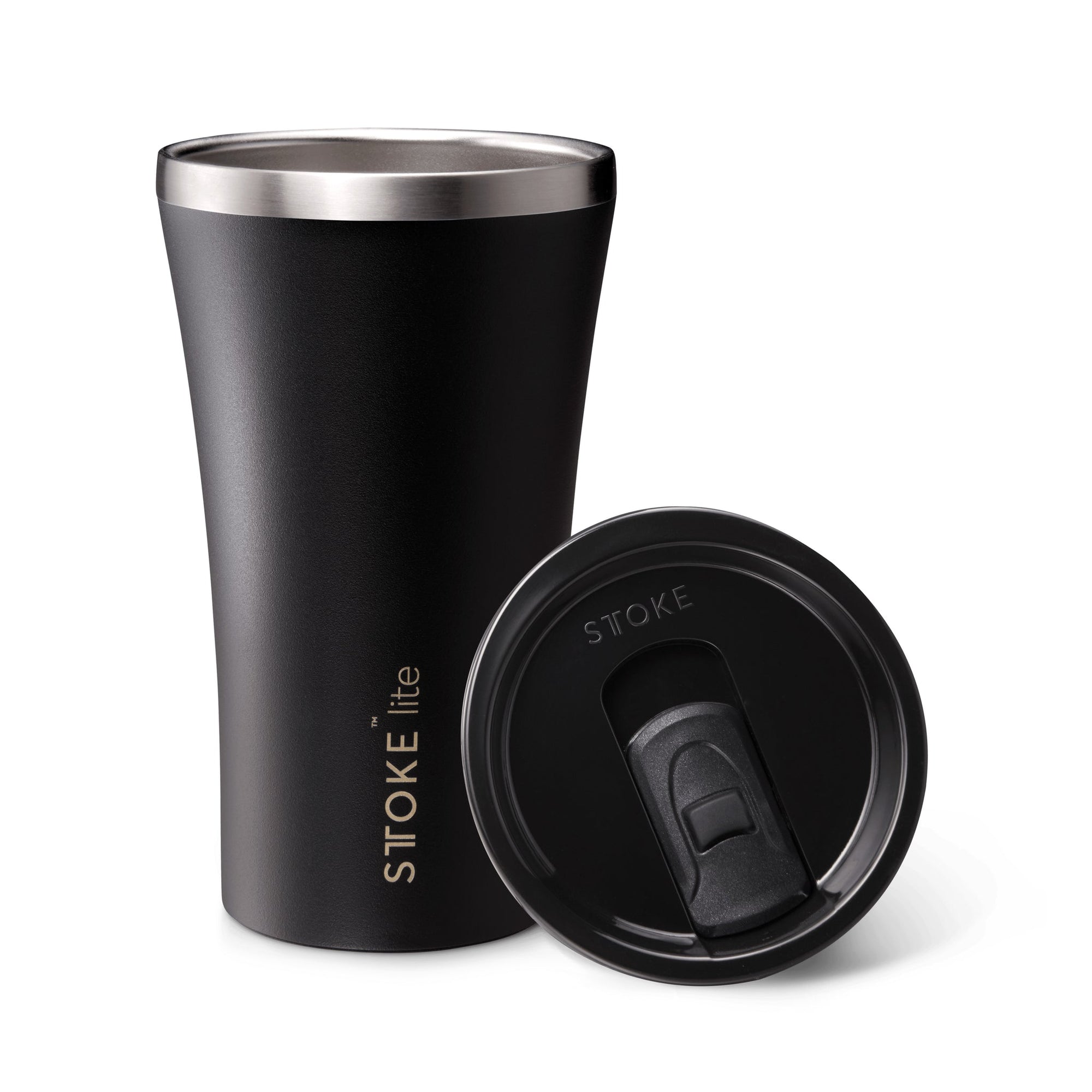 STTOKE LITE 12OZ (~355ML) - CARBON BLACK