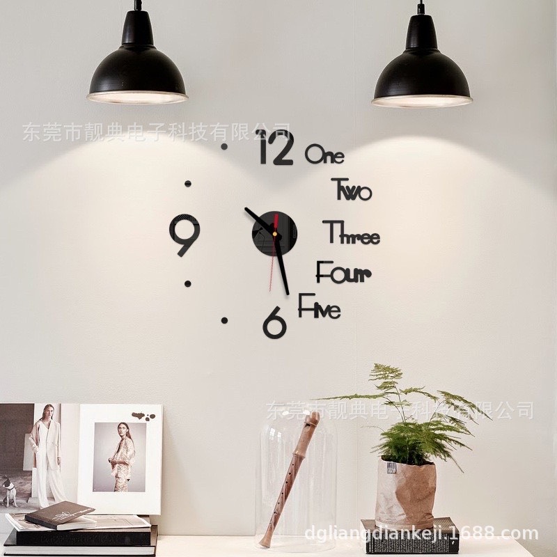 [ SẴN ] ĐỒNG HỒ 3D DÁN TƯỜNG