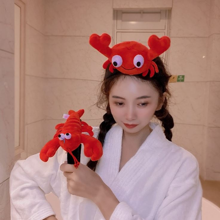 Băng Đô, Bờm Cài Tóc Mix Tôm Cua Siêu Cute