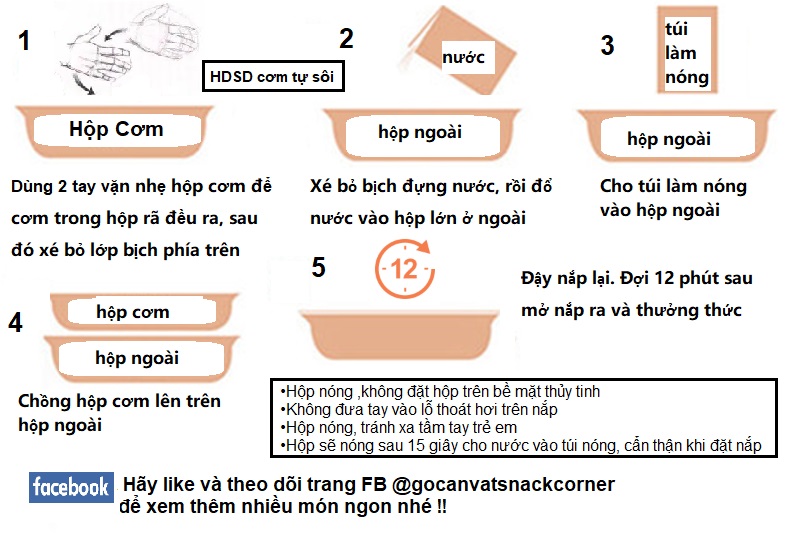[HCM][ SIÊU NGON ] Cơm ăn liền ( cơm tự sôi ) - Cơm thịt xé sợi - Cơm bò hầm khoai tây - Cơm cà ri gà - Cơm bò xào tiêu đen .... đủ món