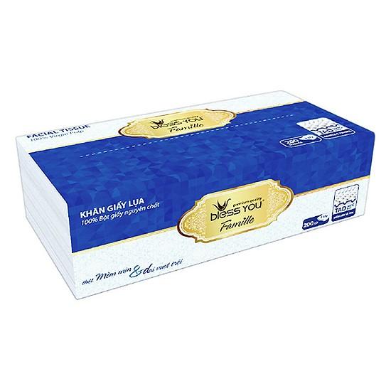 Combo 4 Gói Khăn Softpack Bless You Famille 200 tờ
