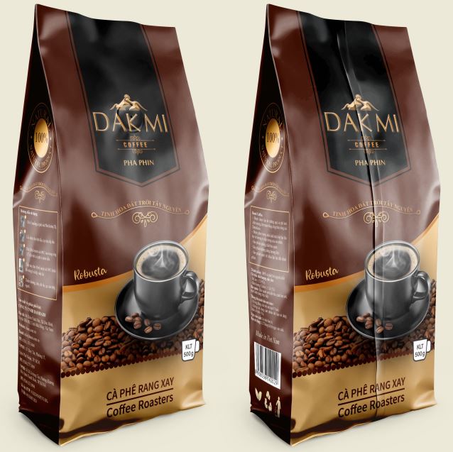 Cà phê dạng bột Robusta - Cà phê rang xay 100% nguyên chất đặc biệt thơm ngon (Túi 500gr)