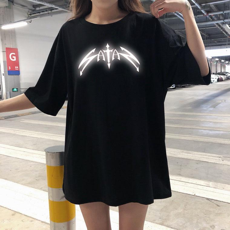 [HCM]ÁO THUN PHẢN QUANG TAY LỠ SATAN NAM NỮ