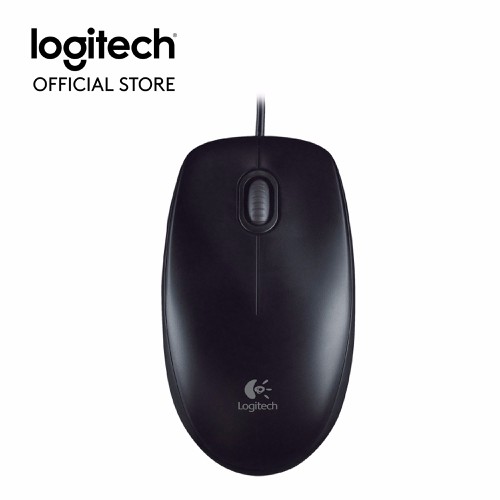 Chuột quang có dây Logitech B100 (Đen)