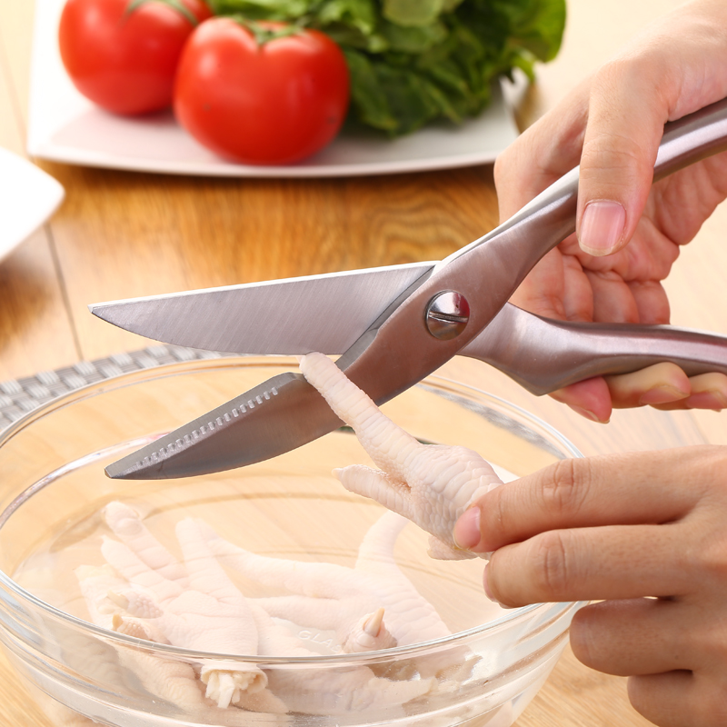 Kéo cắt Gà, Kéo cắt nhà bếp chuyên dụng Kapusi inox- Kéo cắt gà và thịt đa năng inox siêu sắc-kéo cắt gà cán vàng giá rẻ siêu sắc-Kéo cắt thịt , thịt gà, thịt vịt siêu sắc