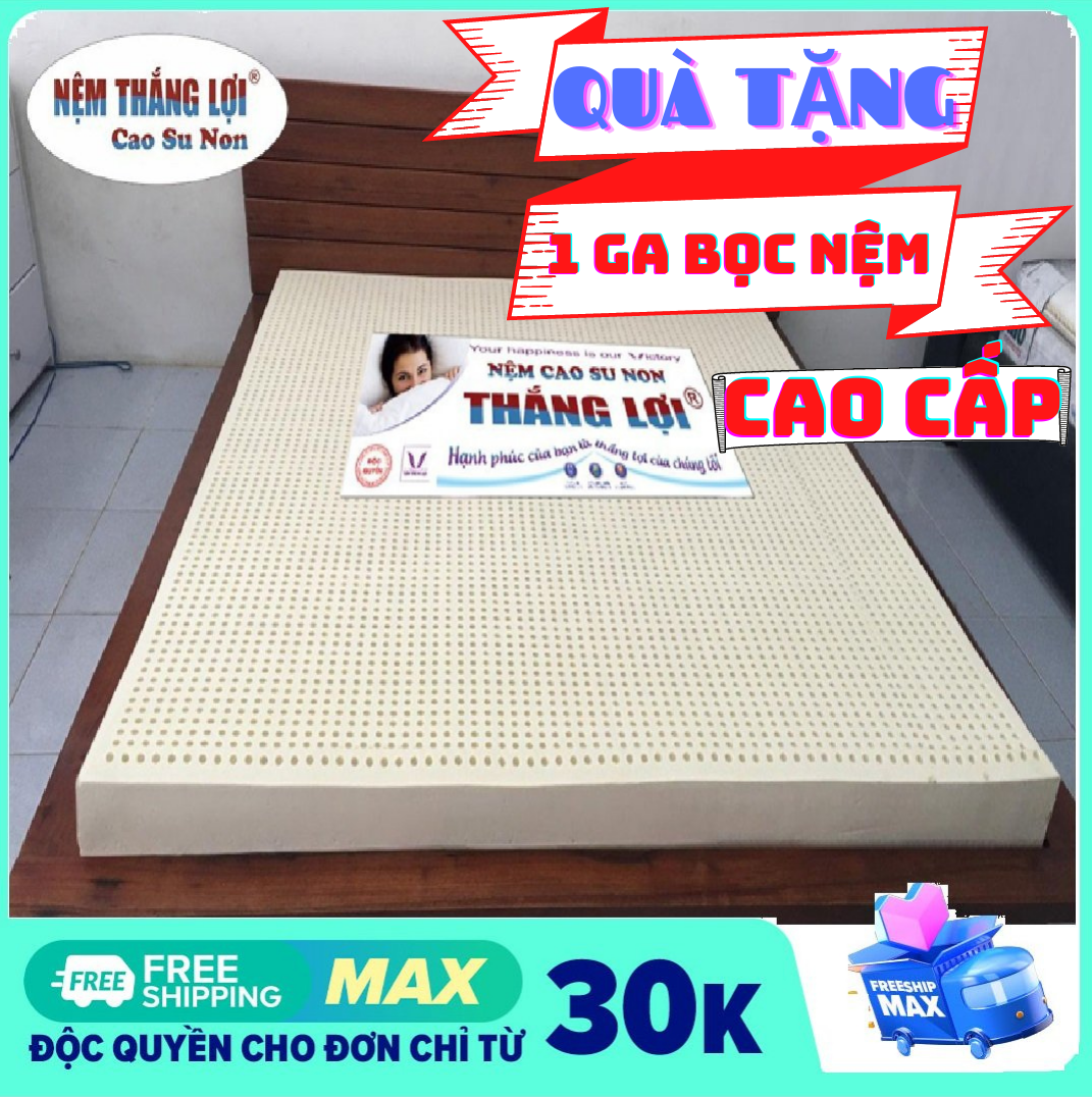 [TẶNG GA BỌC NỆM] [ĐỦ SIZE_ĐỘ DÀY 10cm] Nệm Cao Su Non Chính Hãng Hàng Cao Cấp
