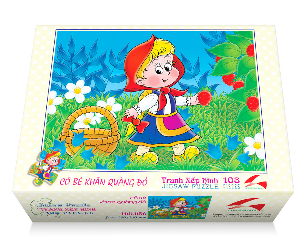 Tranh xếp hình 108 mảnh - Cô bé quàng khăn đỏ