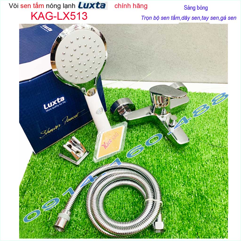[HCM]Vòi sen tắm nóng lạnh Luxta KAG-LX513 Best sale trọn bộ vòi sen nóng lạnh thân to nước mạnh sử dụng tốt