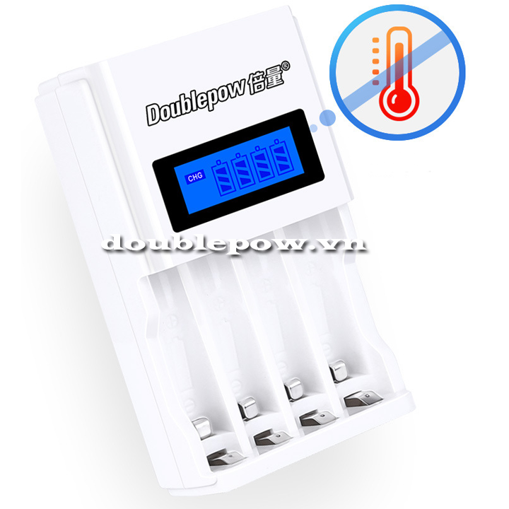 Bộ sạc nhanh 4 pin tiểu pin đũa AA-AAA Doublepow DP-K98