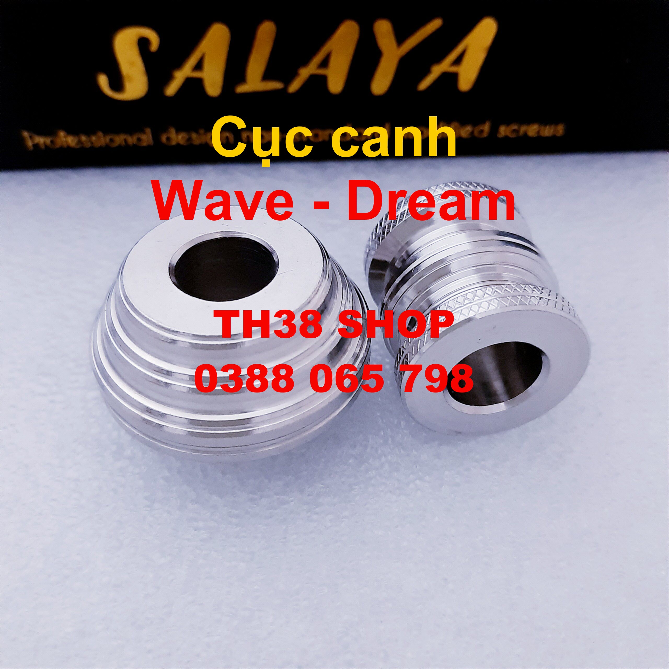 cục canh bánh wave - dream honda [cặp trước sau inox]