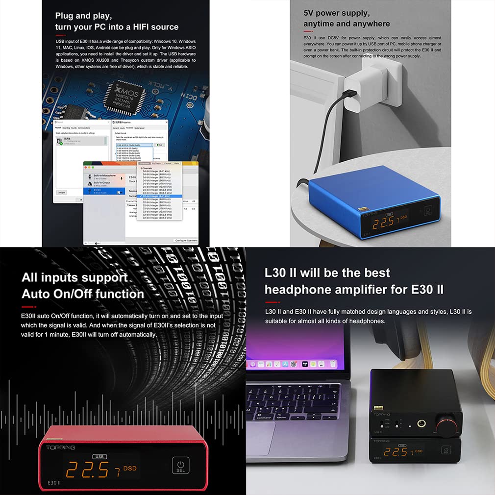 [NC] Desktop DAC TOPPING E30 II | DAC AK4493S | DAC Để Bàn