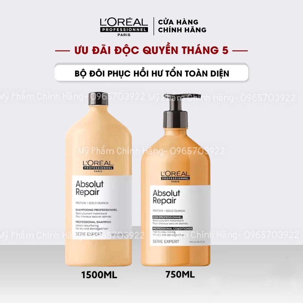 The rinse restores damaged Loreal Profeesional 1500ml / 750ml hair
