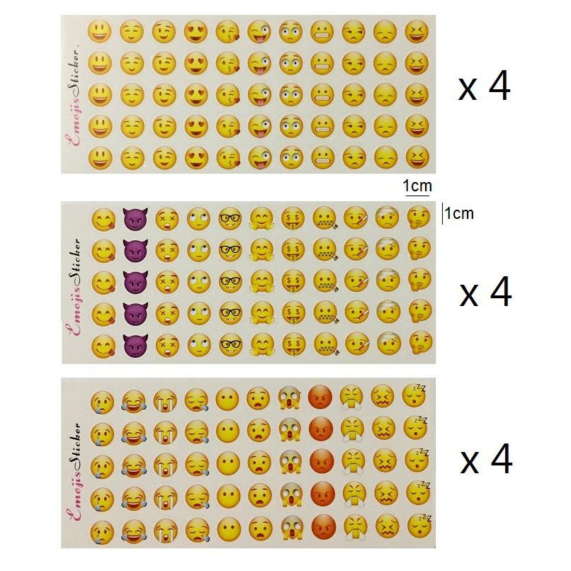 Set 12 tấm Sticker cảm xúc