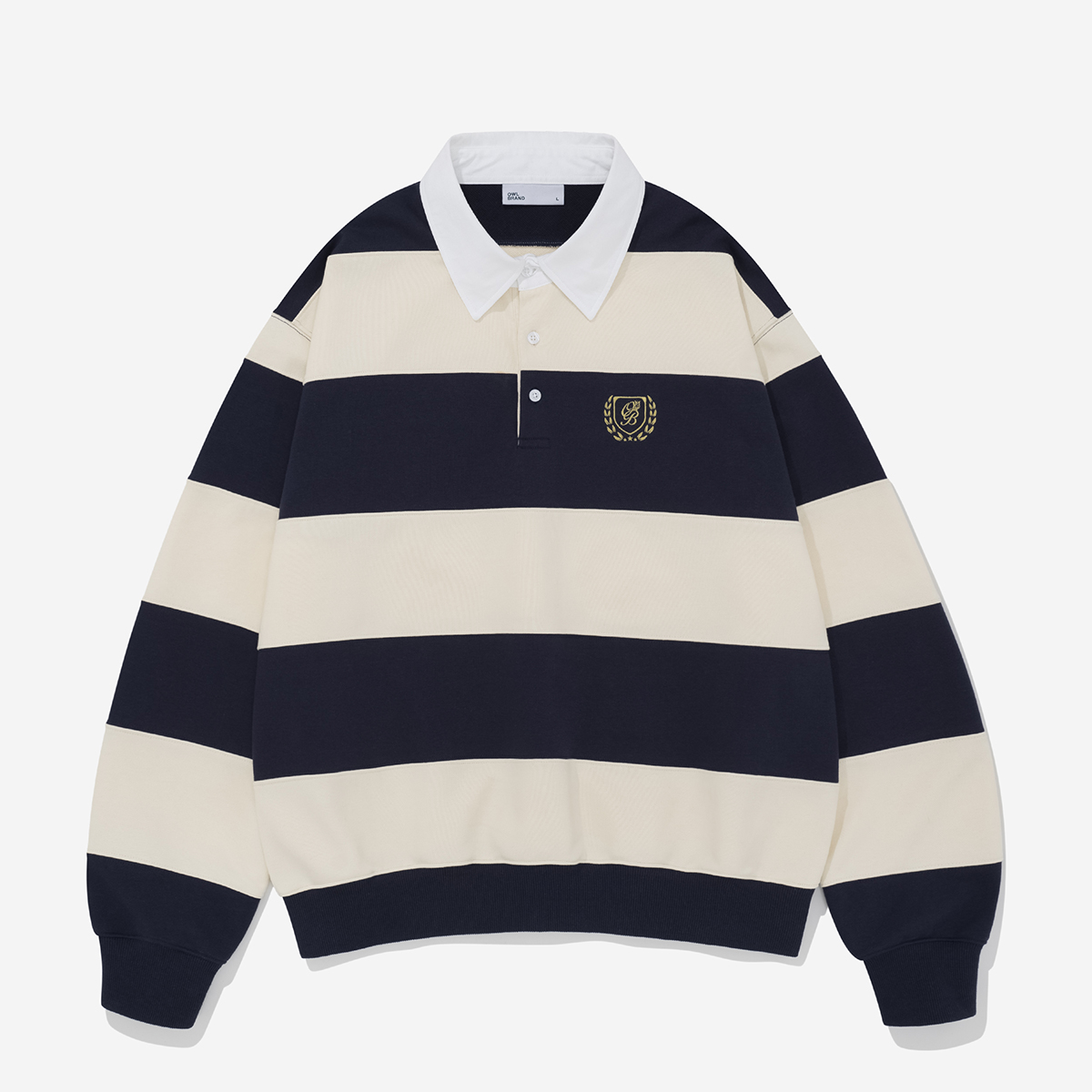 Áo nỉ sọc Owlbrand Rugby/ Navy