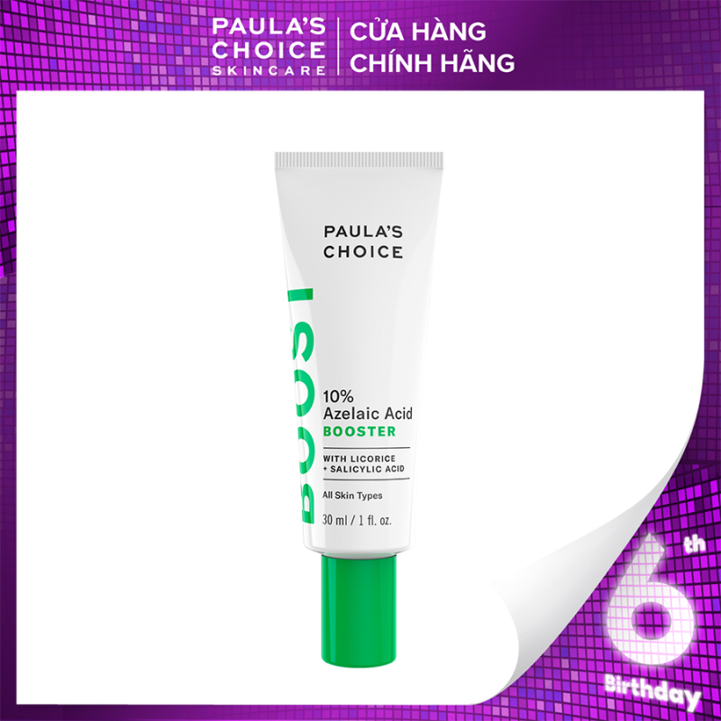 Tinh chất tăng cường giảm sưng đỏ và làm mờ vết thâm Paulas Choice 10% Azelaic Acid Booster - Full size 30ml Mã: 7750 giá rẻ
