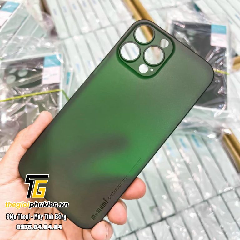 Ốp lưng lụa iPhone 15 chính hãng Memumi siêu mỏng 0.3mm