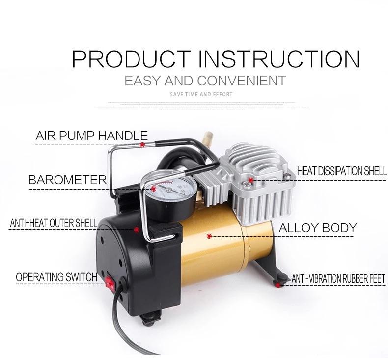 Bơm Xe hơi Mini cầm tay 12v - Bơm mini công suất lớn