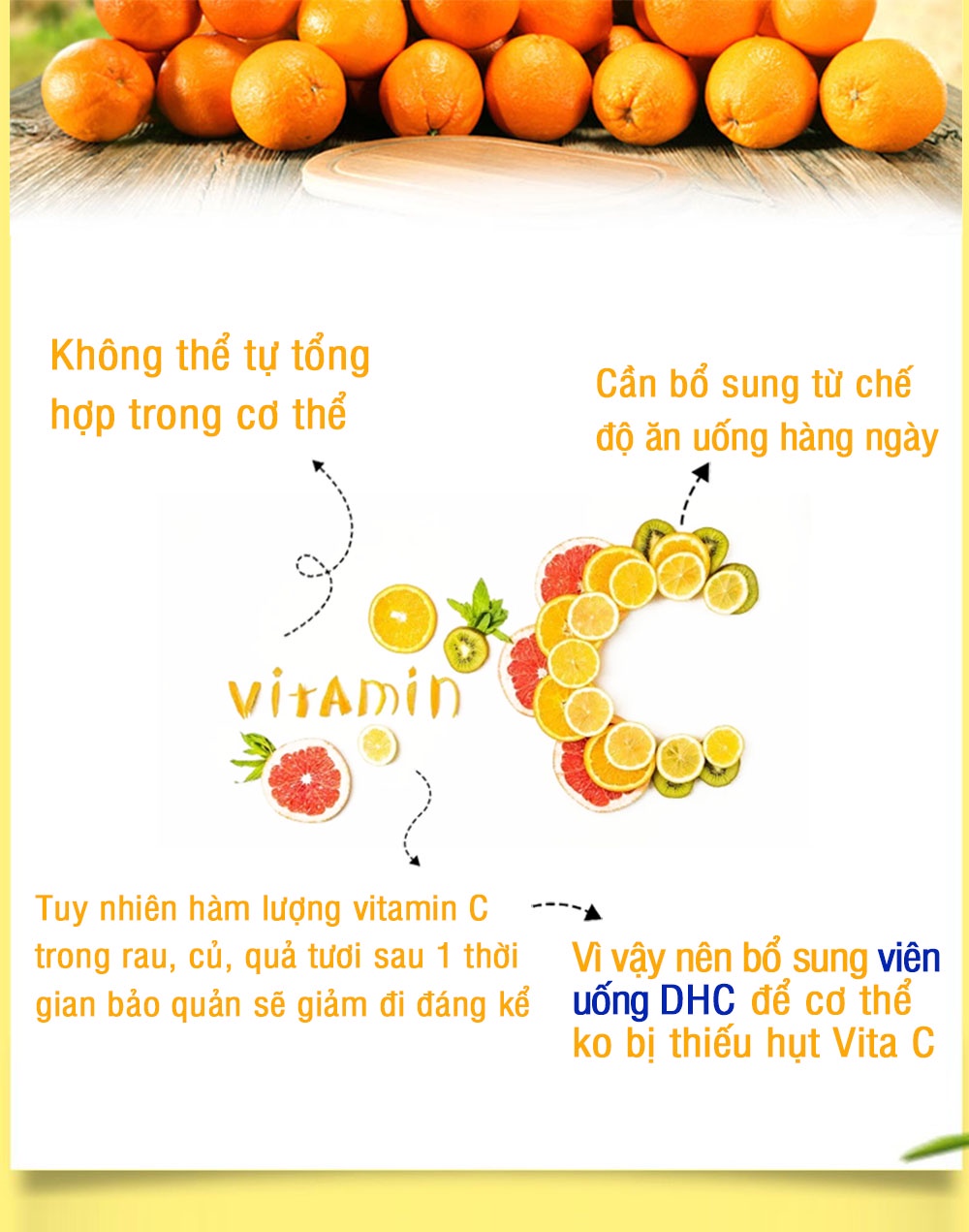 Viên uống bổ sung Vitamin C DHC Nhật Bản