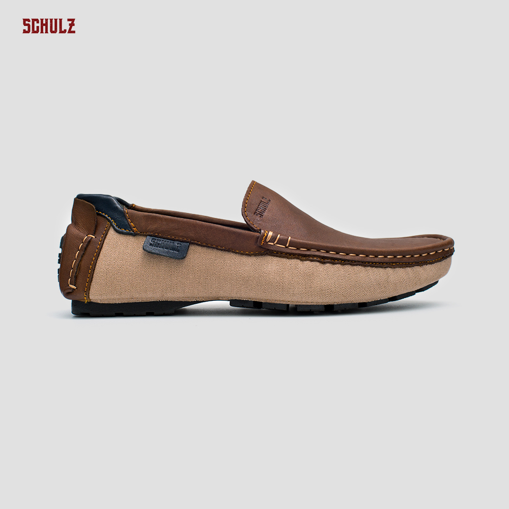 Giày Da Loafer Phối Vải Schulz L1-III19NAUNHAT