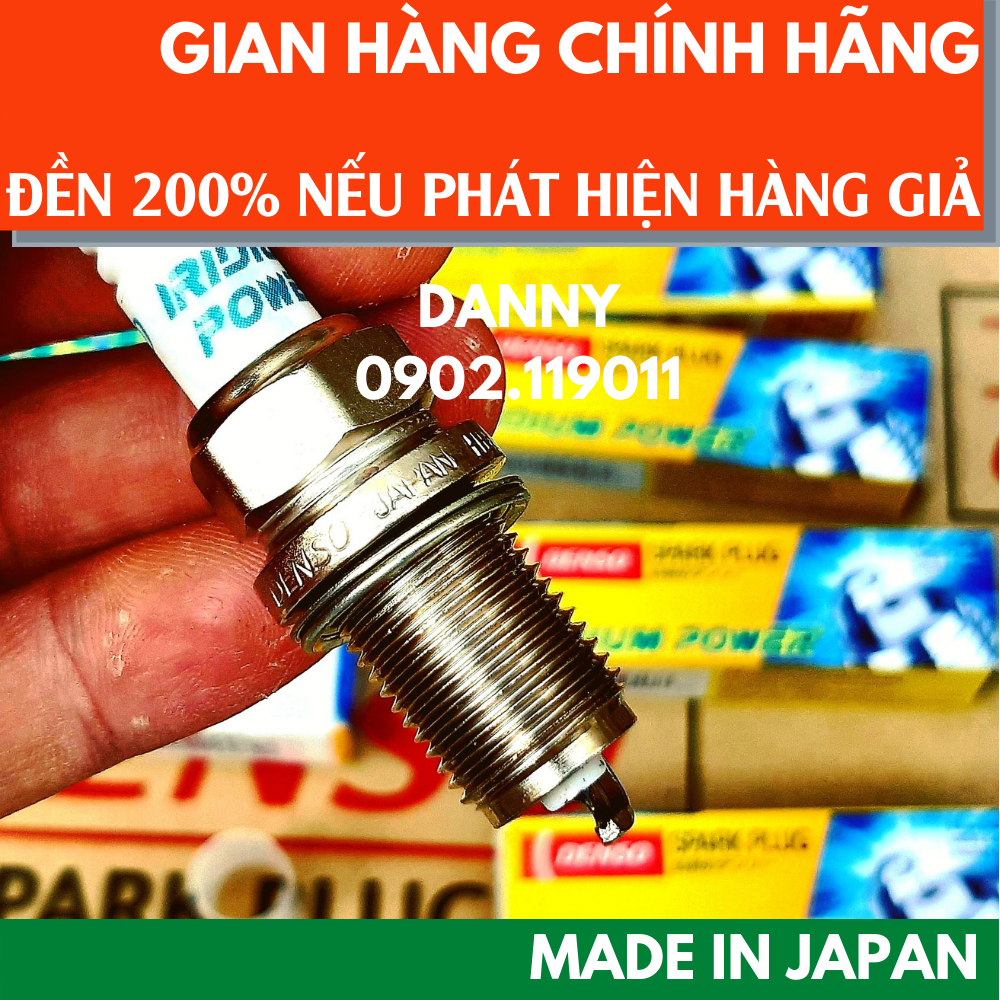 1 Bugi ô tô DENSO JAPAN Iridium IK20 (Kia;Honda;Madza;Toyota;Mer;BMW;Audi;Chevrolet;Deawoo...) Made in JAPAN