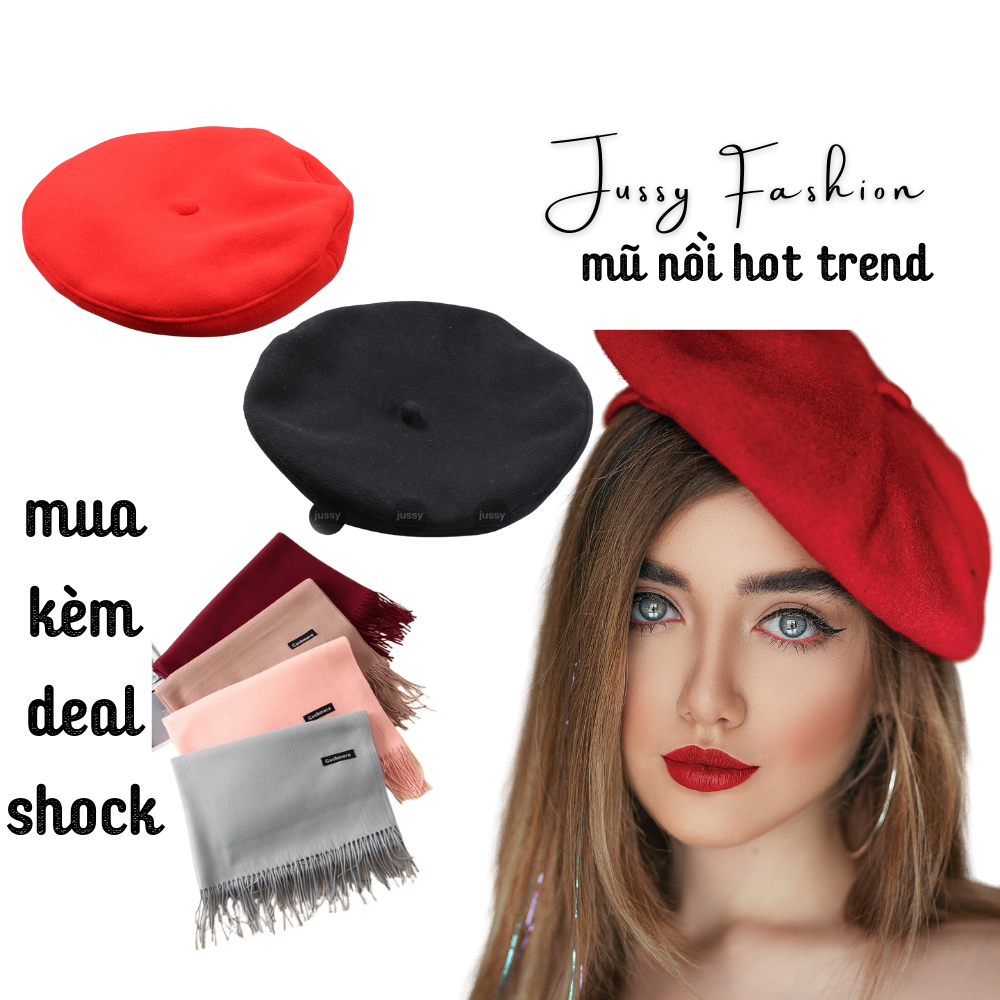 MŨ NỒI - NÓN NỒI - NÓN BERET NỈ