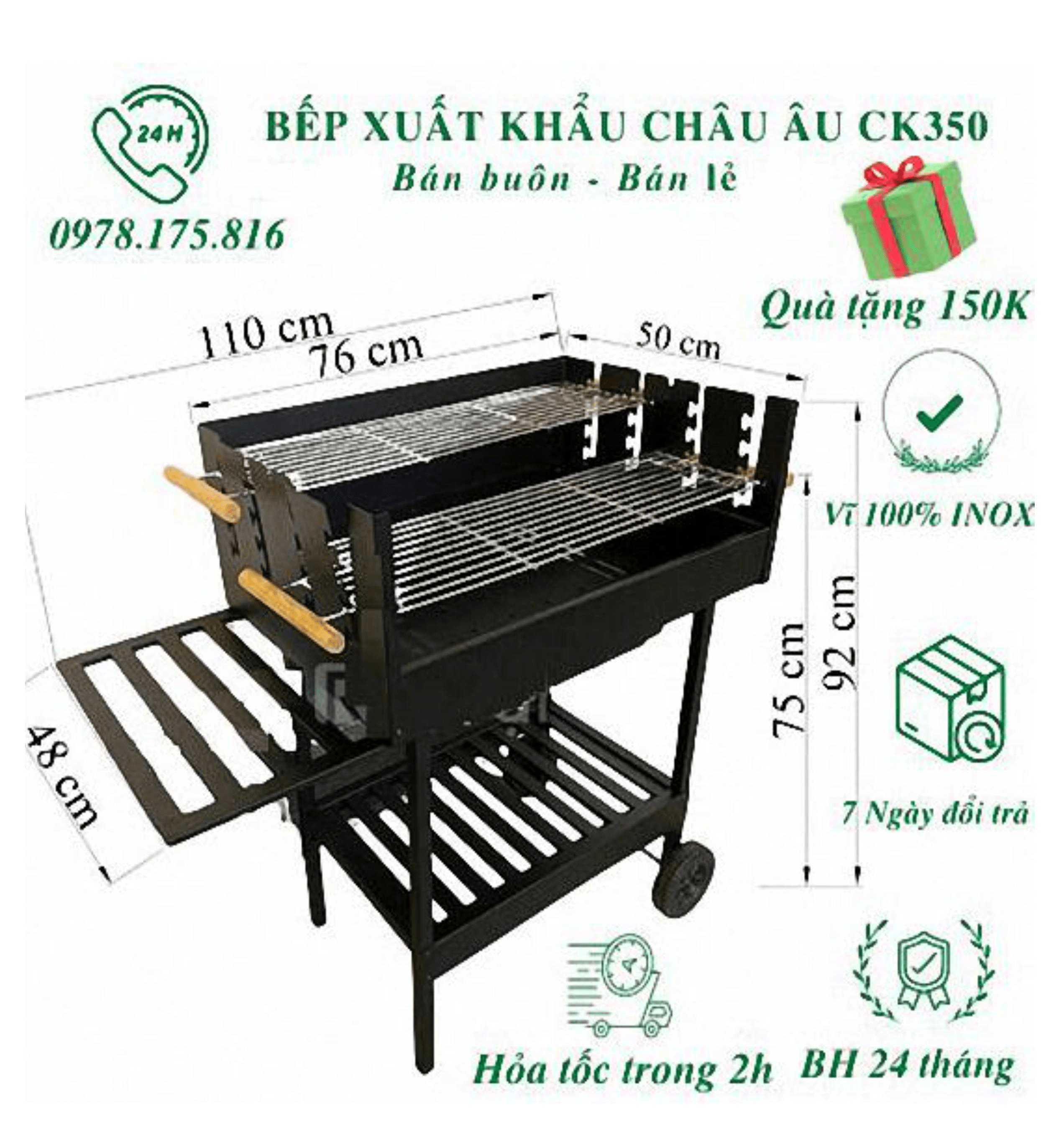 Bếp nướng ngoài trời   CK-350