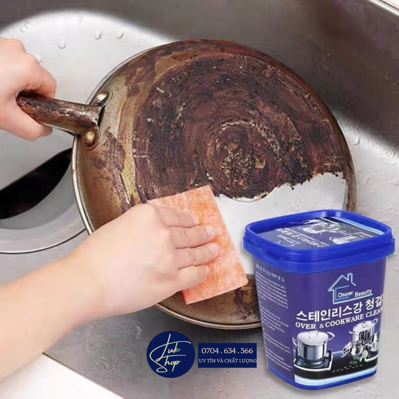 Bột Tẩy Rửa Xoong Nồi Siêu Sạch