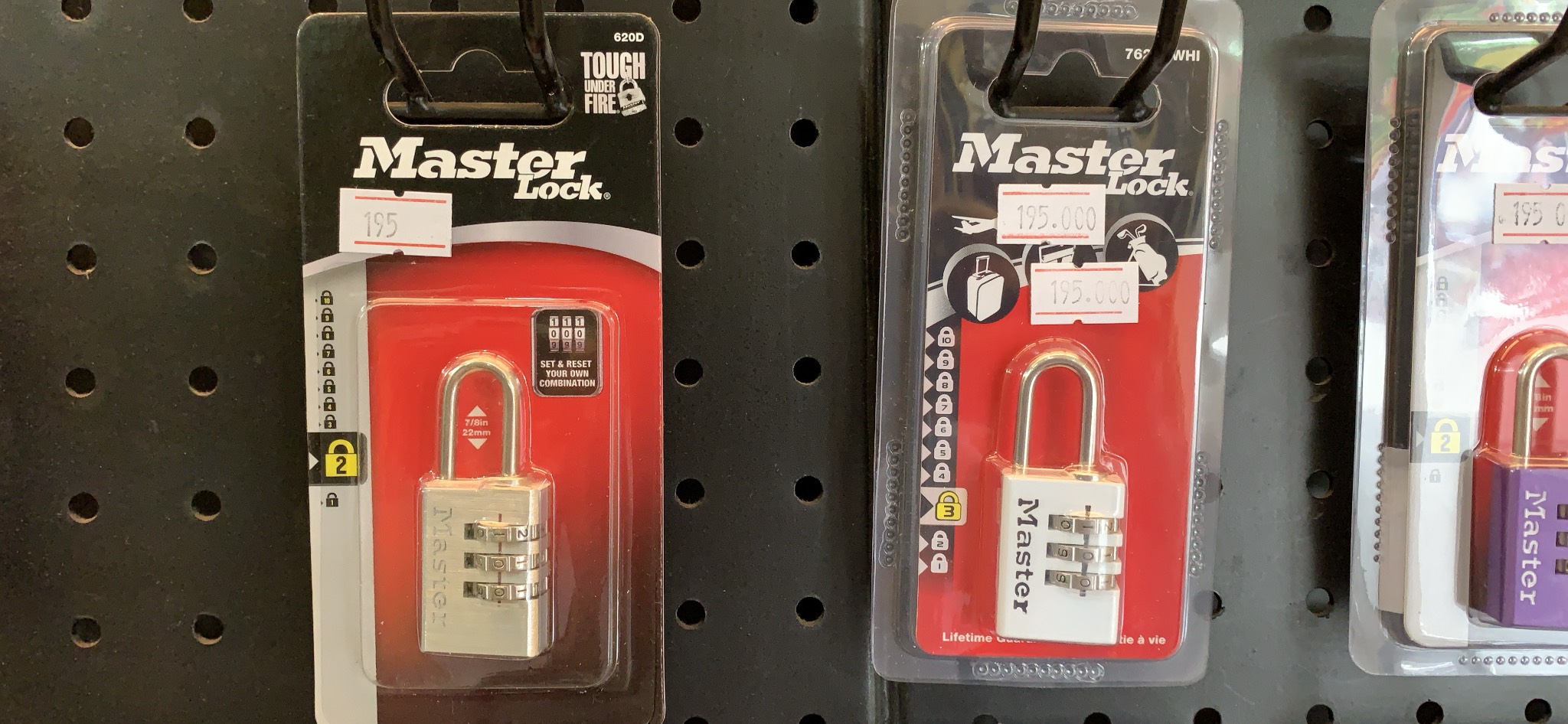 Ổ khóa vali Master Lock 620 EURD thân nhôm - MITISHOP