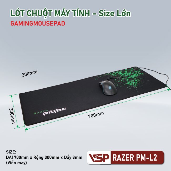 Lót chuột Razer PM-L2 size 700x300x3mm - Nhất Tín Computer