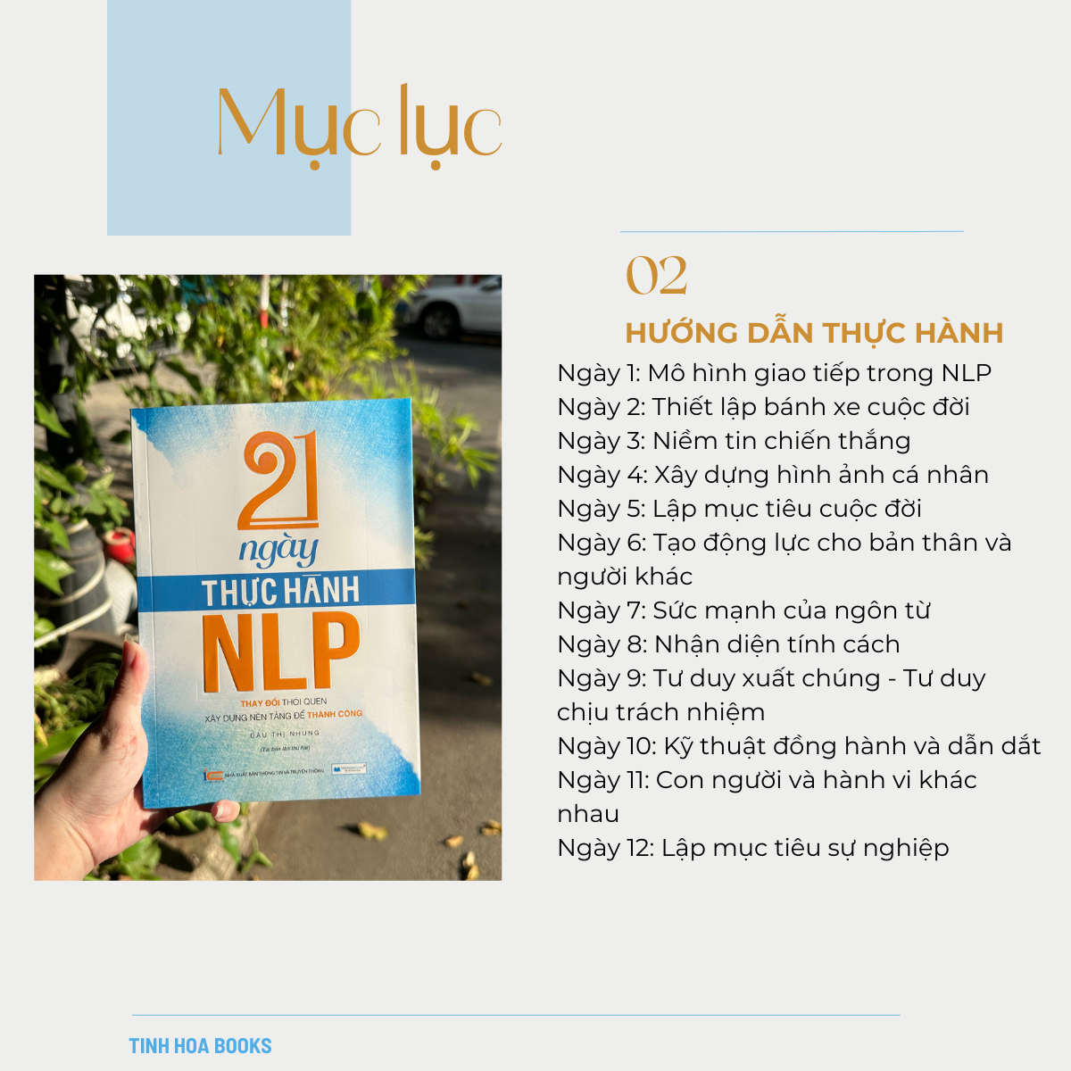 Sách 21 Ngày thực hành NLP (TB) Thay đổi thói quen xây dựng nền tảng thành công TINHHOABOOKS