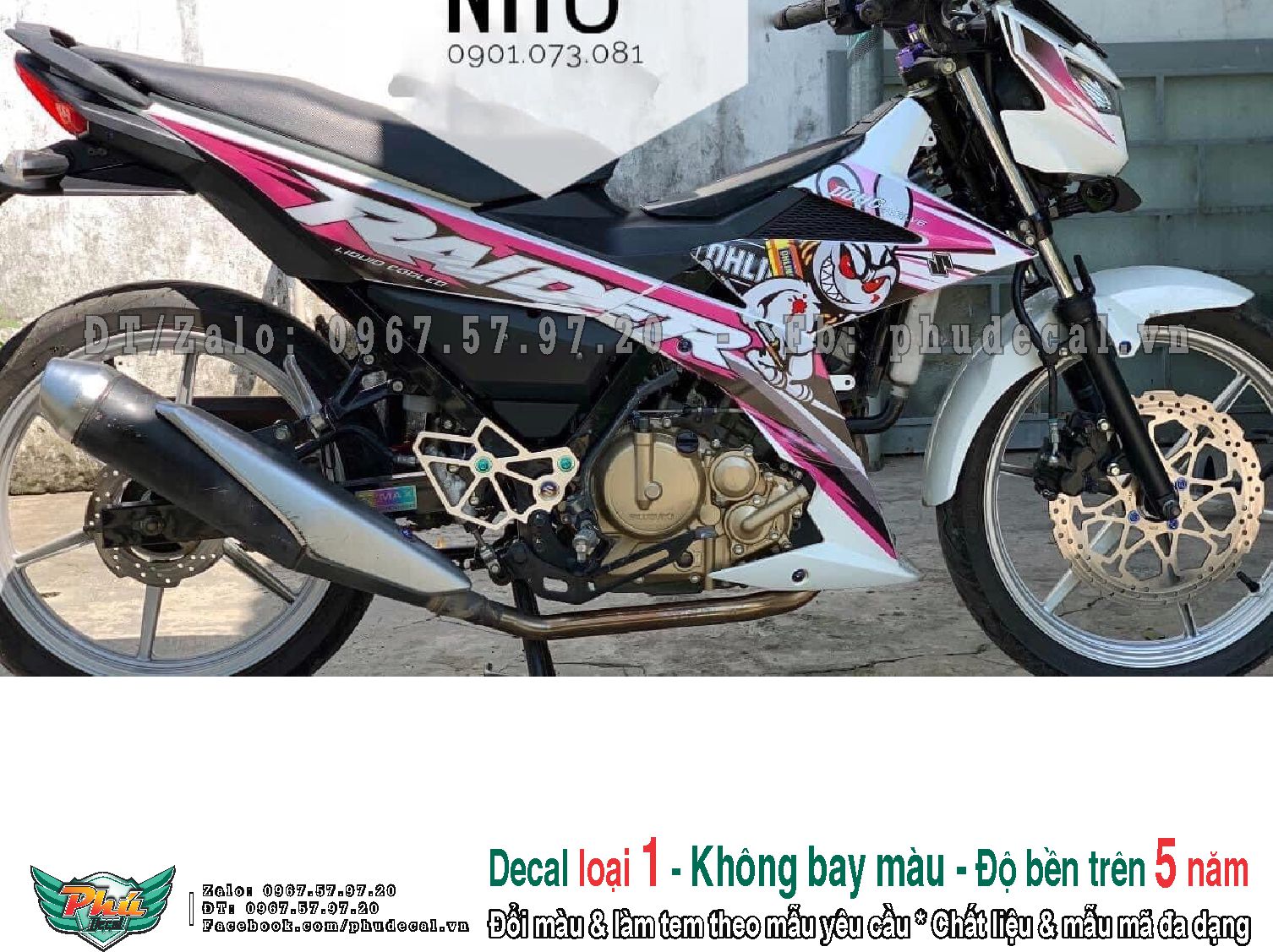 Tem rời Raider Trắng Thỏ