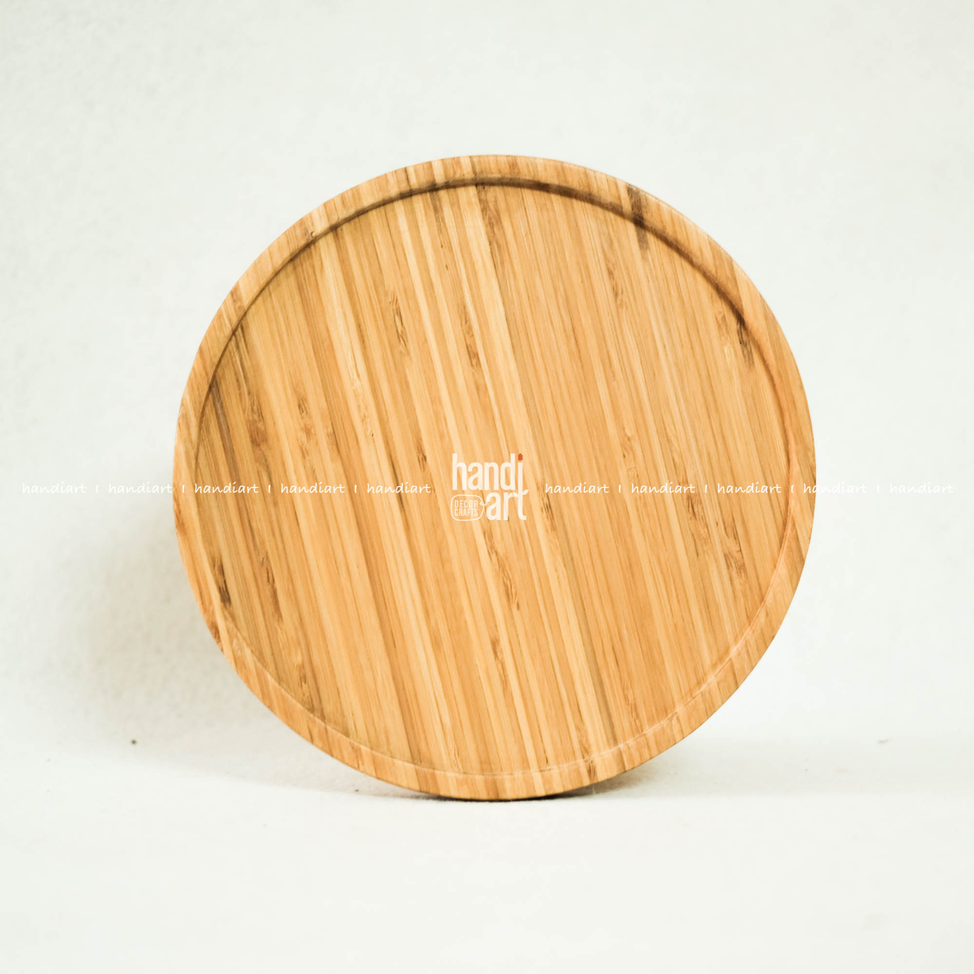 Khay tròn gỗ tre, khay đa dụng (35cm)