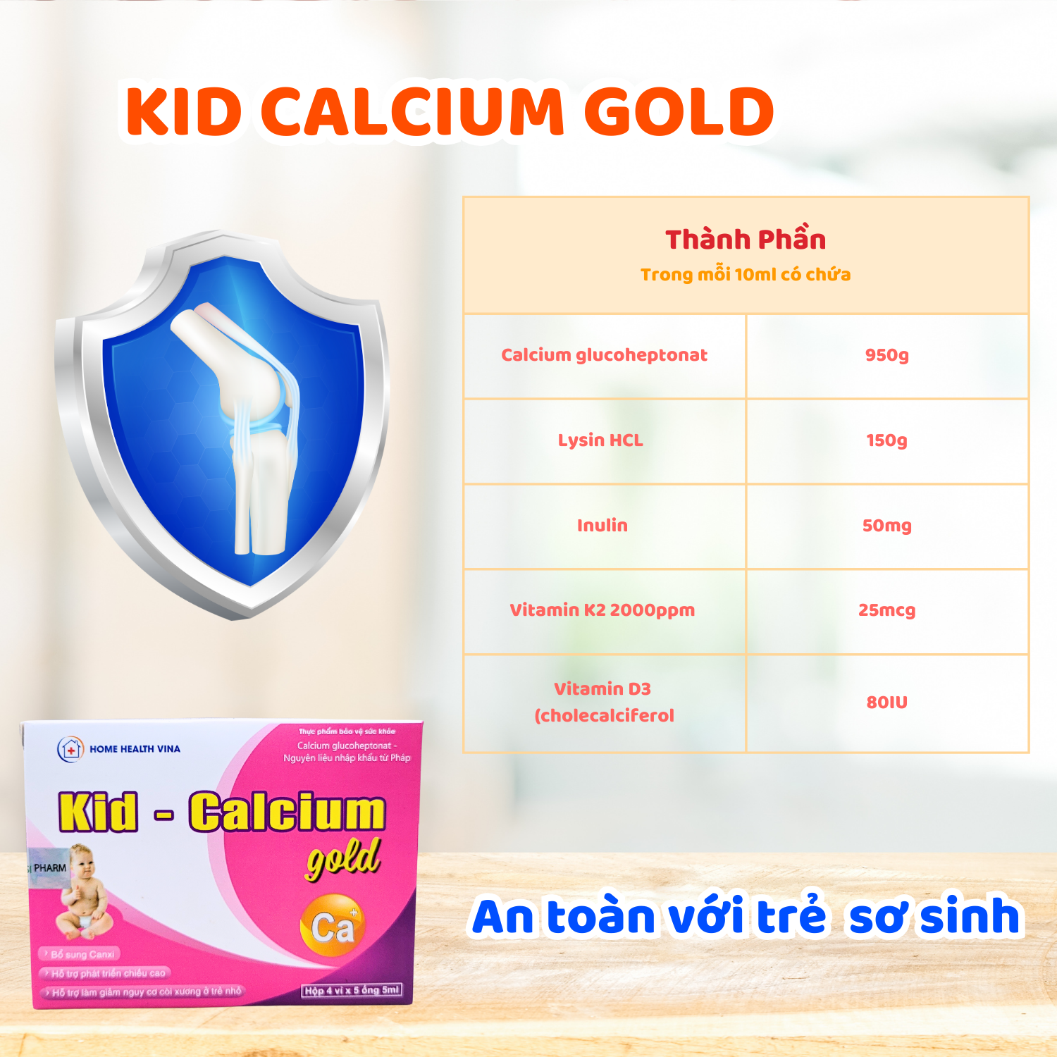 KID CALCIUM GOLD - Canxi Hữu Cơ cho trẻ