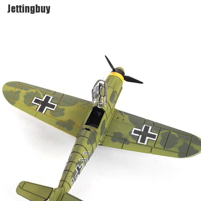 Jettingbuy 1Pc 1/48 Scale assemble fighter model toys combat aircraft diecast war-II