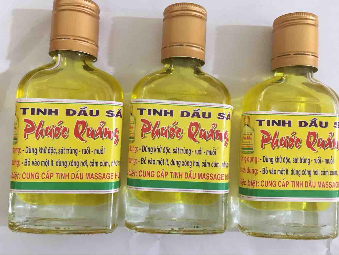 3 lọ tinh dầu xả chống muỗi thơm lừng