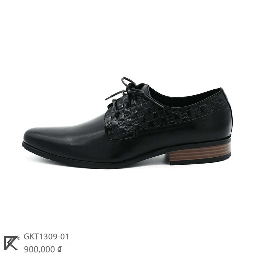 Giày Tây Nam Thủ Công Da Bò Thật K&T Black