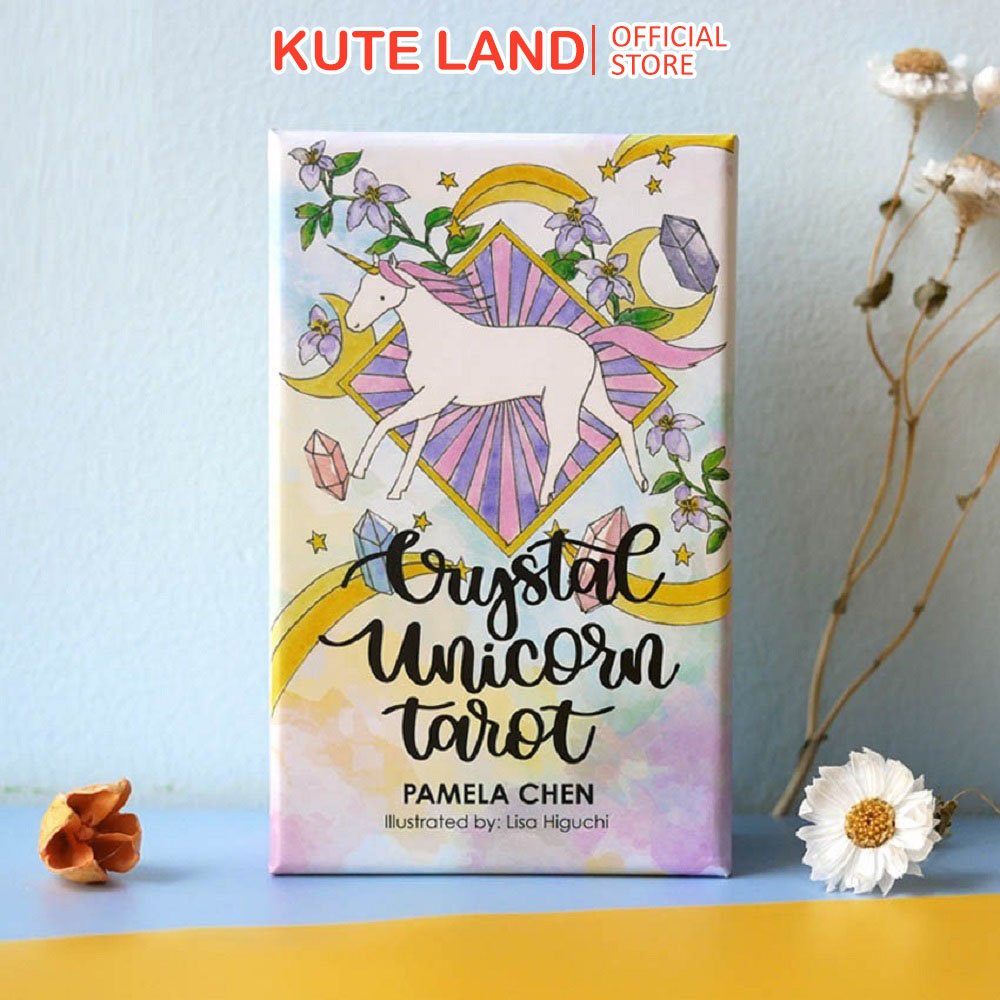 Bài Tarot Crystal Unicorn Tarot Giá Rẻ Tặng Đá Thanh Tẩy