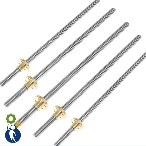 Thanh Vít Me Bước 8 đường kính thanh 8mm dài 30cm (không kèm đai ốc)