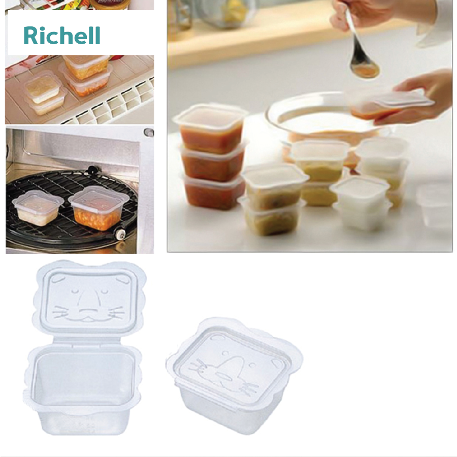 BỘ HỘP TRỮ THỨC ĂN DẶM RICHELL (150ML-6C)