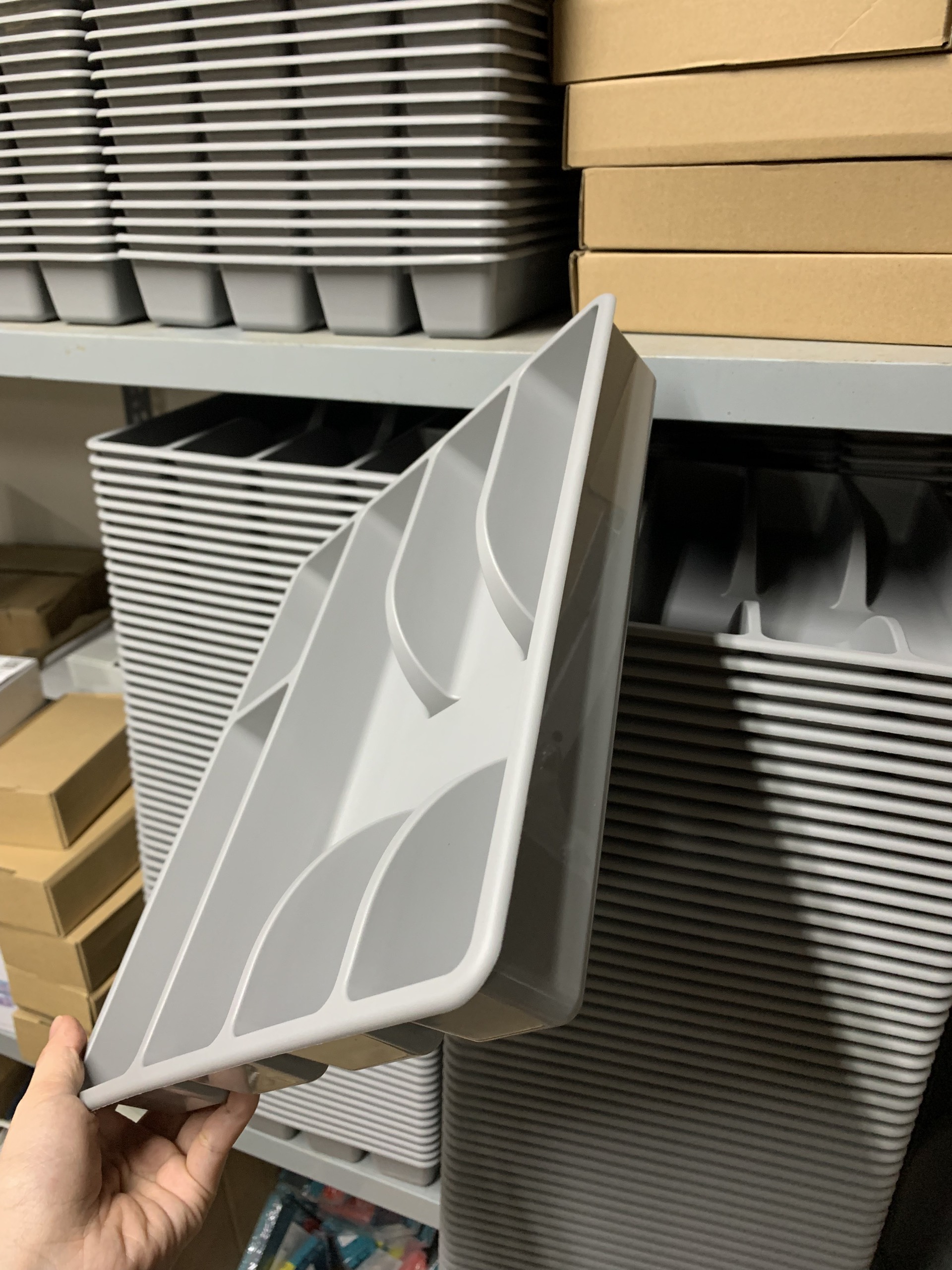 Khay chia thìa dĩa xám nhỏ IKEA SMACKER