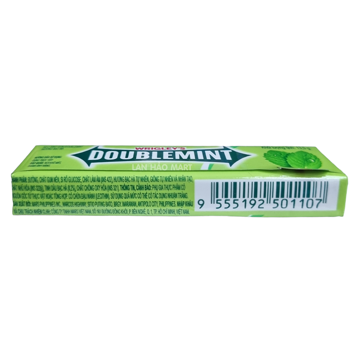 [COMBO 5 CÂY] Kẹo Sing Gum Doublemint Bạc Hà Wrigley's 13,5g