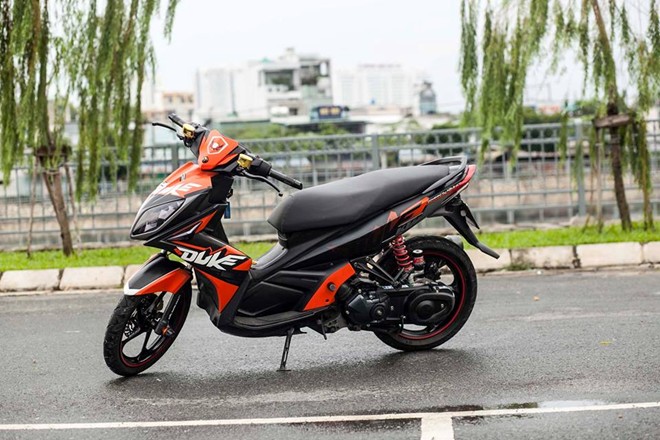 Tem trùm Nouvo LX cam đen Duke - Độ dán team trùm decal xe máy Nouvo LX cam đen Duke - Team trùm decal xe máy Nouvo rẻ đẹp và chất