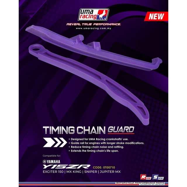 Thằn lằn đỡ sên cam uma dài +6mm cho ex150 đi dên +