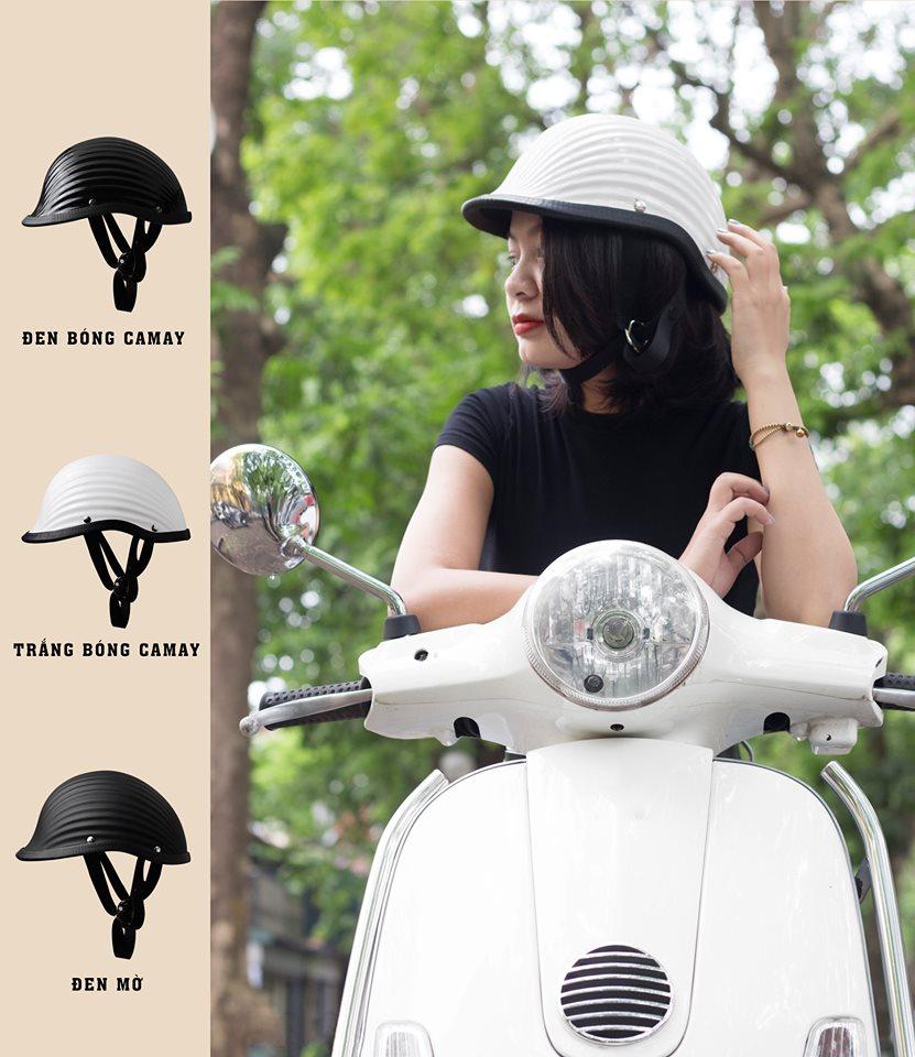 Mũ bảo hiểm nửa đầu ES Vỏ Sò