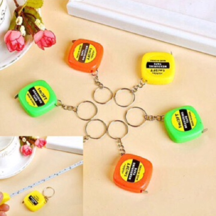 Combo 2 CÁI. Thước kéo mini dài 1M, CÓ MÓC KHÓA TIỆN ÍCH. TH132