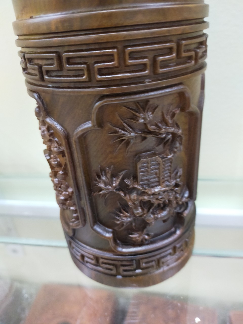 Ống đựng nhang bằng gỗ bách xanh