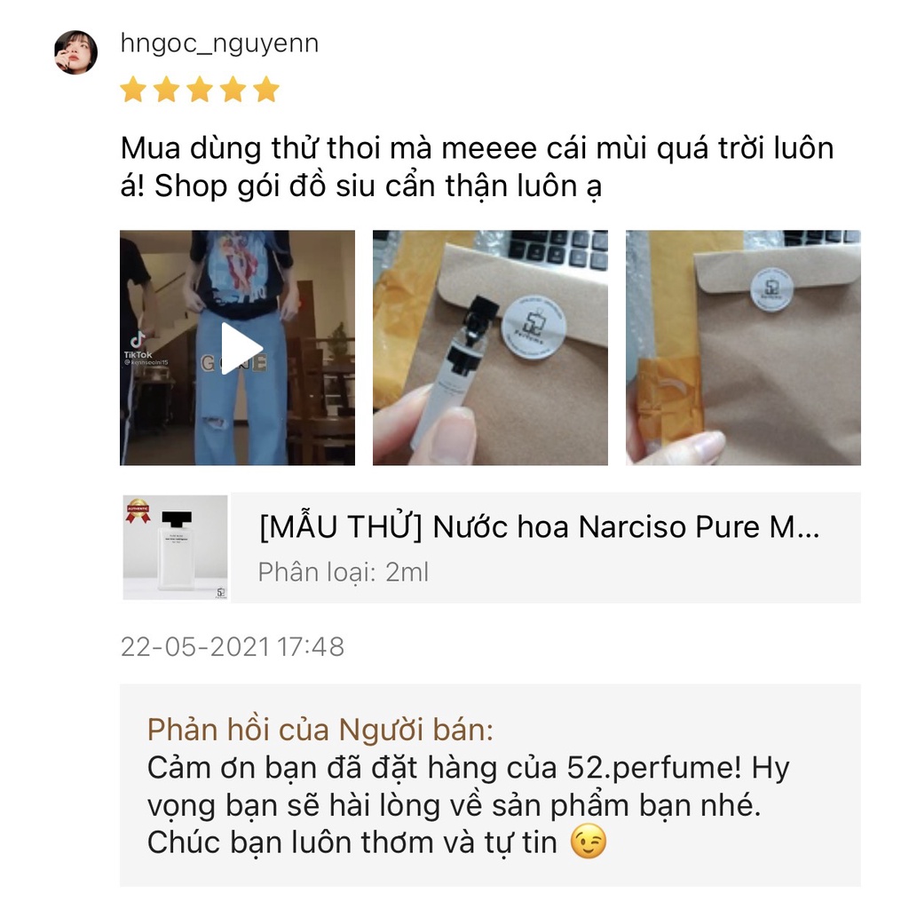 [MẪU THỬ] Nước hoa nữ Narciso Rouge (Nar đỏ) - 52.Perfume