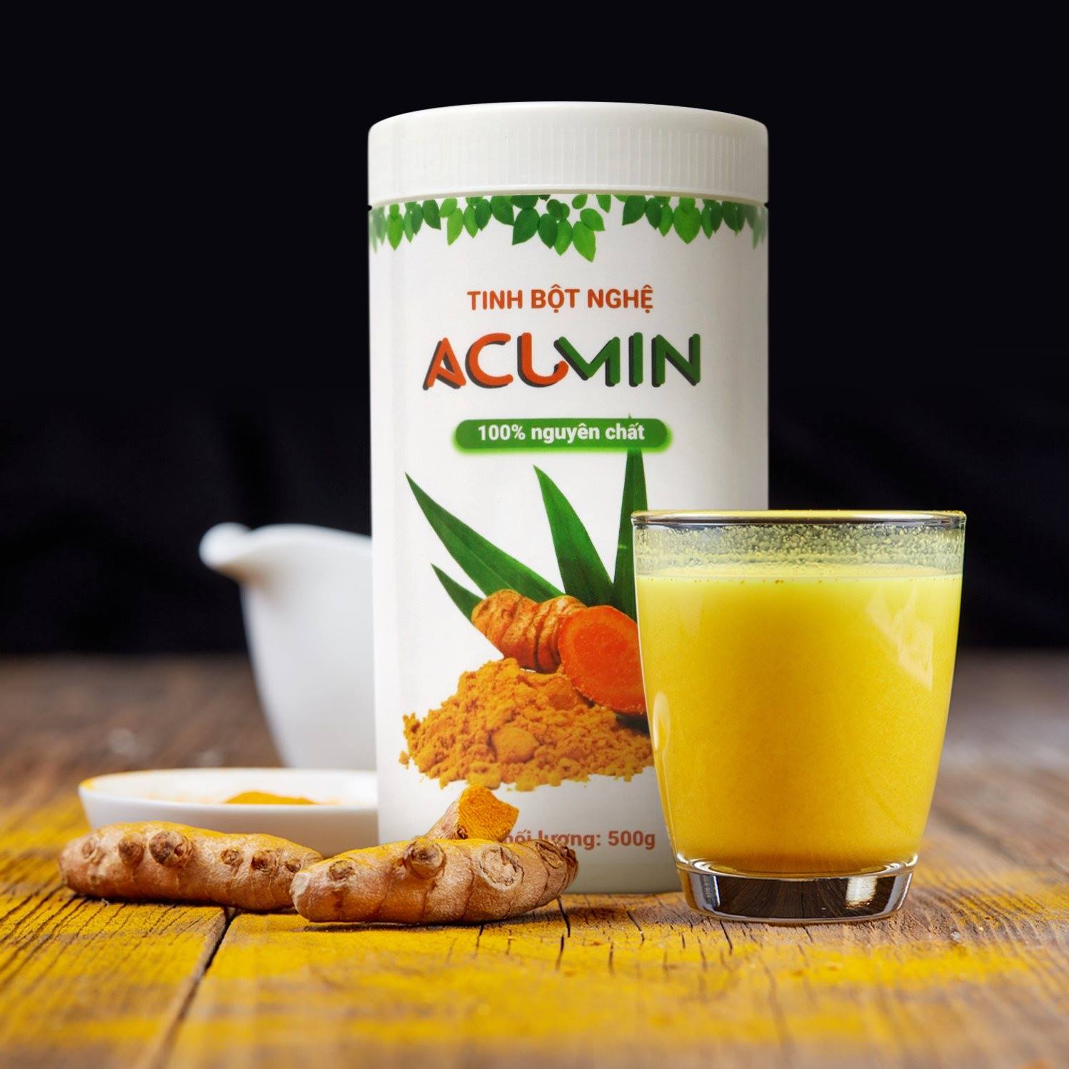 [HCM]Hộp 500Gram - Tinh Bột Nghệ Đỏ Nguyên Chất Acumin